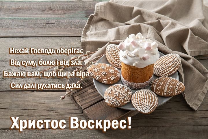 привітання з Великоднем