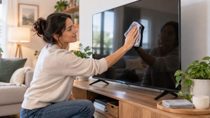 Як правильно очистити екран телевізора без плям і розводів